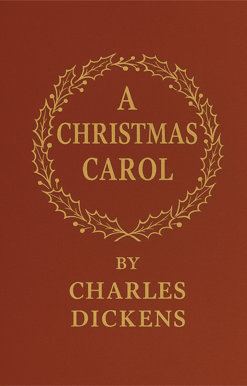 A Christmas Carol book cover by Charles Dickens